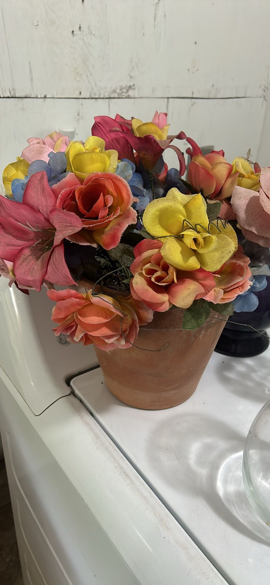 Fake Flowers With Pot