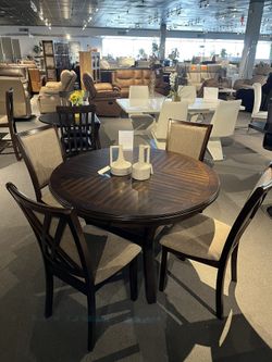 Brown 5PC Dining Room Set 