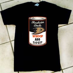 aHeim ducks mighty ducks can of whoop A$$ Tshirts hockey