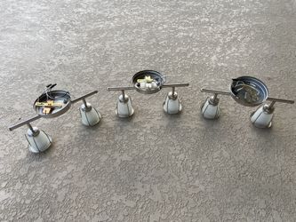 3 BEAUTIFUL BRUSHED NICKEL BATHROOM/KITCHEN LIGHT FIXTURES! ALL 3 FOR ONLY $40!