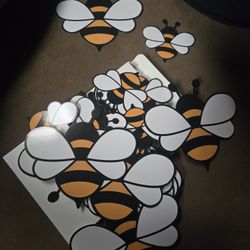 Stick on decoration bees