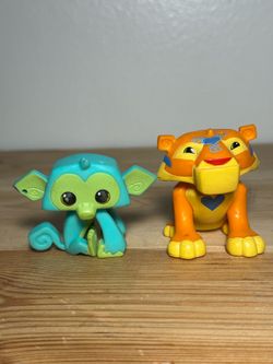 Animal Jam Sparkle Tiger figure & Animal Jam Lucky Monkey #scrappy