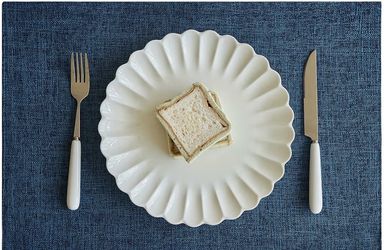 Faux linen placemats (6)