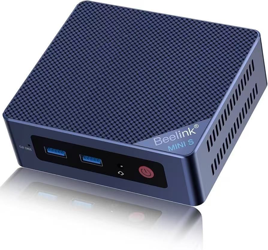 Mini PC, Mini S12 Pro Intel 12th N100(Up to 3.4GHz), 16GB DDR4 500GB M.2 SSD, Mini Desktop Computers Support 4K Dual HDMI Display/WiFi6/BT5.2/USB3.2/1
