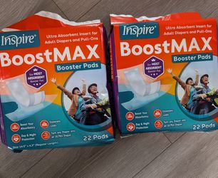 2 New inspire diaper boosters