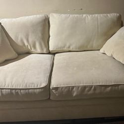 Lightly Used Two Seater Couch (Creme)