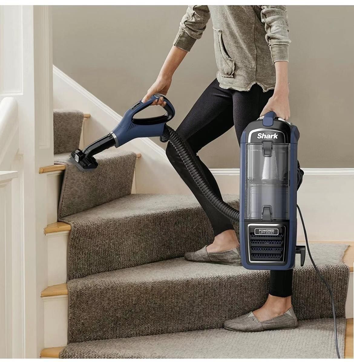 Shark Rotator Powered Lift-Away with Self-Cleaning Brushroll Upright Vacuum, with Large Dust Cup, Blue