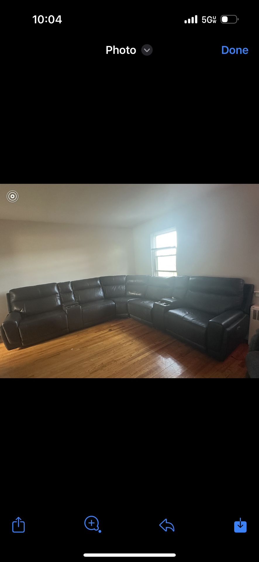 Black Leather Sofa