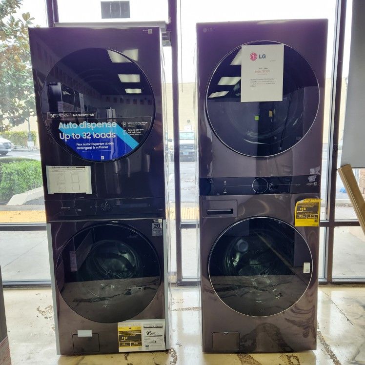 LG Stacked Washer Electric Dryer 220 Volt