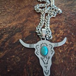Steer head Necklace