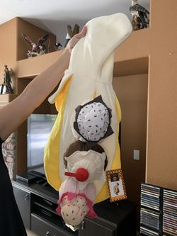 Banana split pet costume