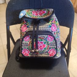 Borded Small Backpack