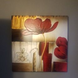 2 Canvas Art Pieces $25 For Both