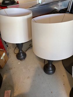 Three table lamps