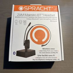 Spracht ZUM Maestro BT Wireless Bluetooth Headset HS-2050 – Noise Canceling Mic – New