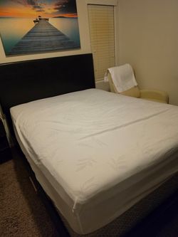 Bed frame and mattress