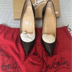 Christian Louboutin Pigalle Follies 100 Patent Black Size 37