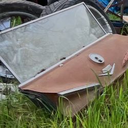 1960s Chevy station wagon rear door