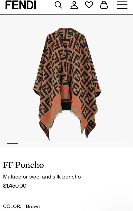 Fendi Poncho - Less Than ½ of Reg Price!!