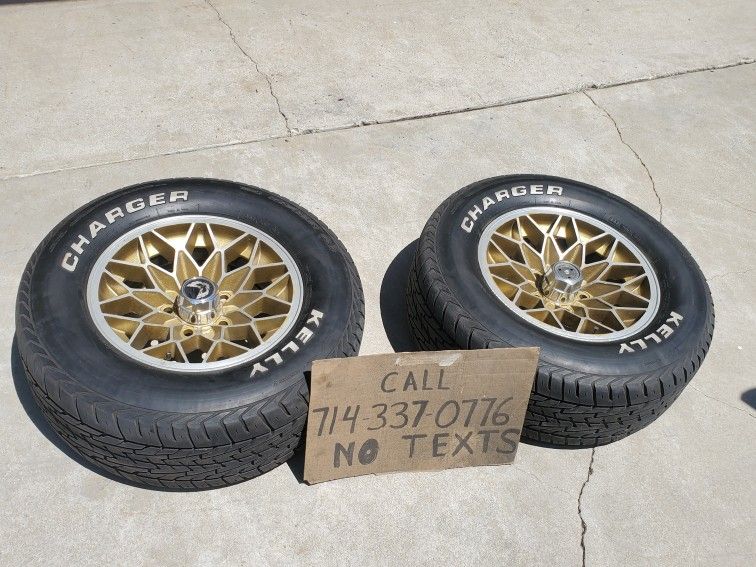 Two Trans Am 15x7 Wheels