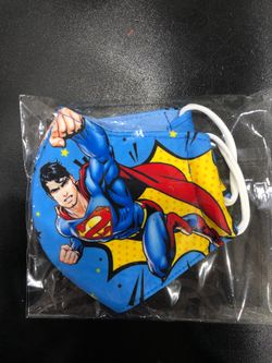 Kids Blue Super-Man Mask 3 layers (reusable)