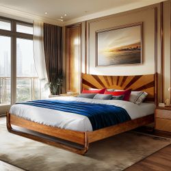 King Bed frame Solid wood