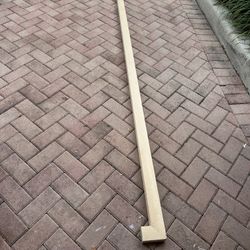 100 in Wood Straight Handrail 