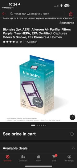 Allergen Air Purifier Filters 