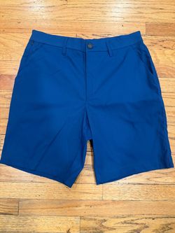 32 Degrees Men's Blue Flat-Front Shorts