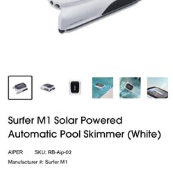 Surfer M1 Solar Powered Automatic Pool Skimmer (White)