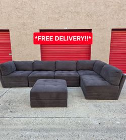Gorgeous 6 Piece Modular Sectional Sofa