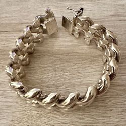 2 Oz. Sterling 925 Chunky San Marco Bracelet