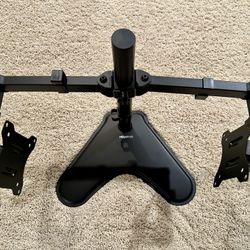Mount-It Dual Monitor Stand for Desks Fits 2 Monitors