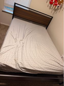 full size bed frame and mattress
