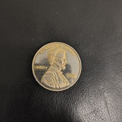 Oversized Gold Plated Penny  