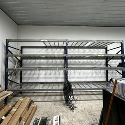 Heavy-Duty Industrial Pallet Racking (27 FT Run w/ Wire Decking)