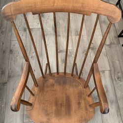 Vintage 1930 Nichols And Stone Windsor Rocking Chair Original Stamp Local Pick