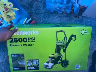 New Green works pressure washer 2500 psi