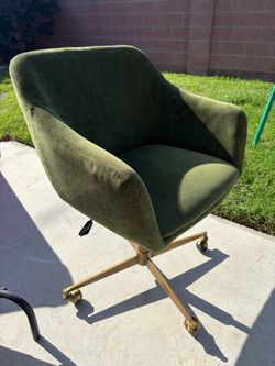 World Market Mid Century Green Upholstered Office Chair