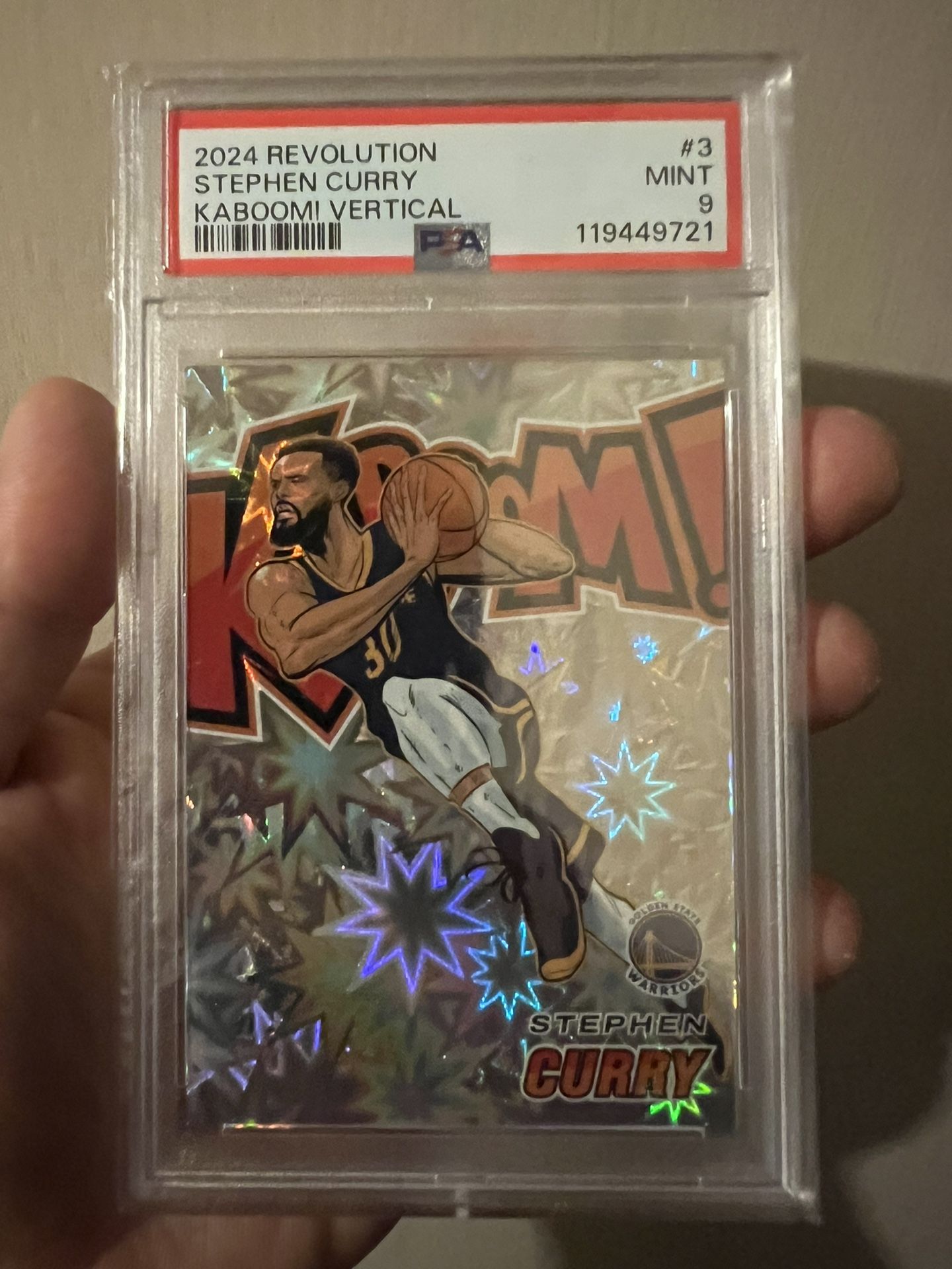 2024-25 Revolution Steph Curry Kaboom #3 PSA 9
