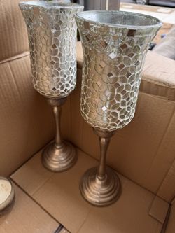 Large Candle Holders Decor With Candles