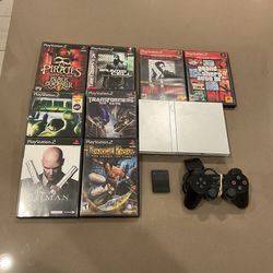 PS2 Slim Silver Console PlayStation 2 