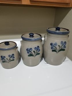 Beautiful Vintage Rowe pottery Kitchen canister 