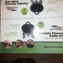  Master Built Portable Charcoal Kettle Grill 