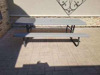 Lifetime table bench 8ft