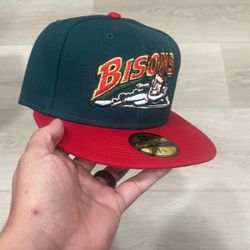 Bison New Era Hat Size 7 1/4
