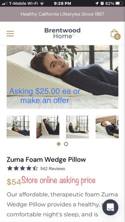 Brentwood Zuma  Wedge Pillows