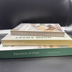 Decorative Books for Home Decor - Set of 3 Meticulously Designed Hardcover Fake Books for Decoration