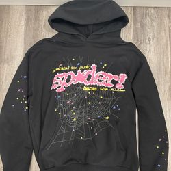 Sp5der Pink v2 Hoodie Black Tag Size XL 