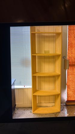 Light  heavy wood display shelf